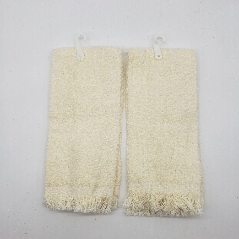 Charles' Craft Cross Stitch Fingertip Towesl 14ct‎ 100% Cotton Ecru - Lot of 2 - Picture 3 of 4
